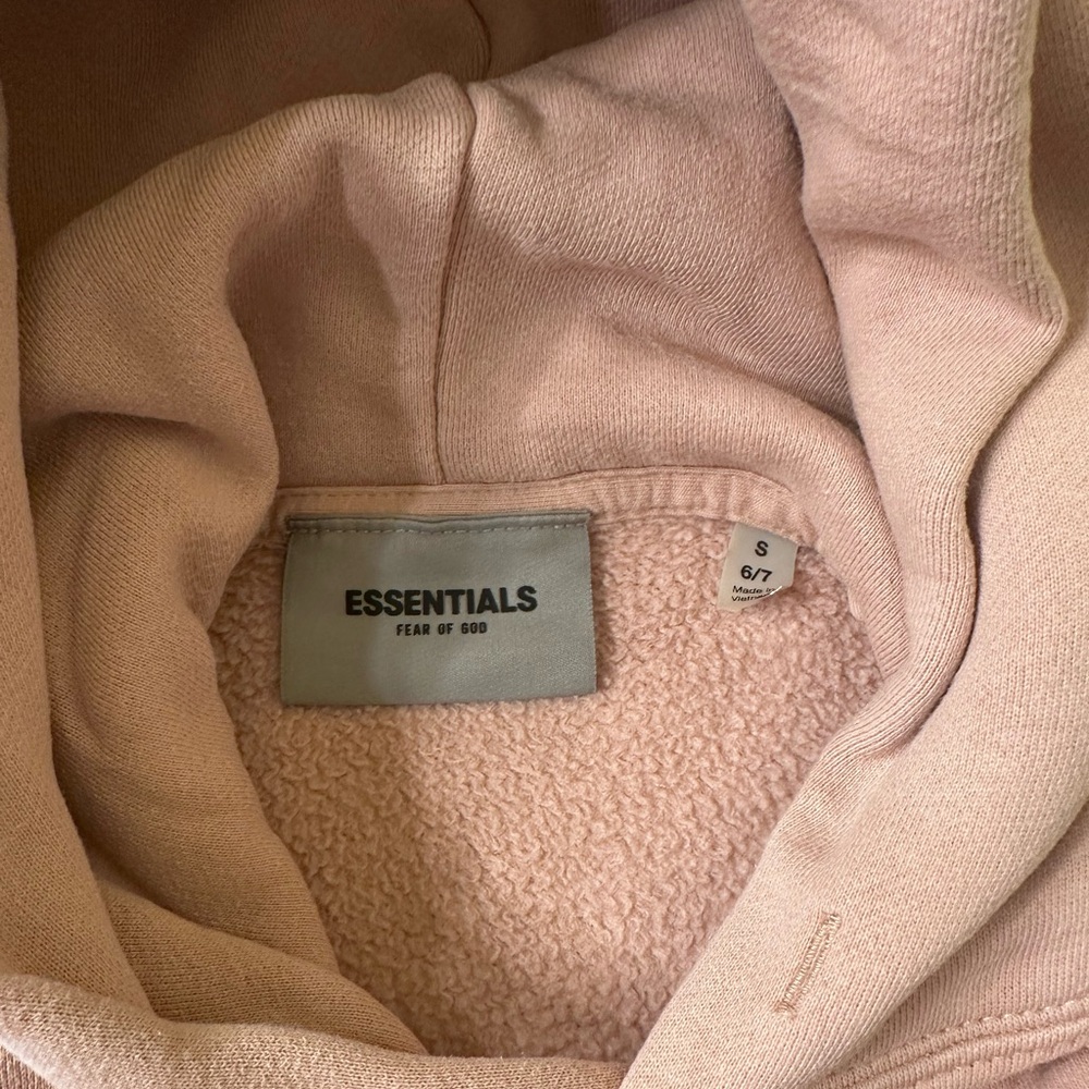 Fear of God Essentials Hoodie Matte Blush